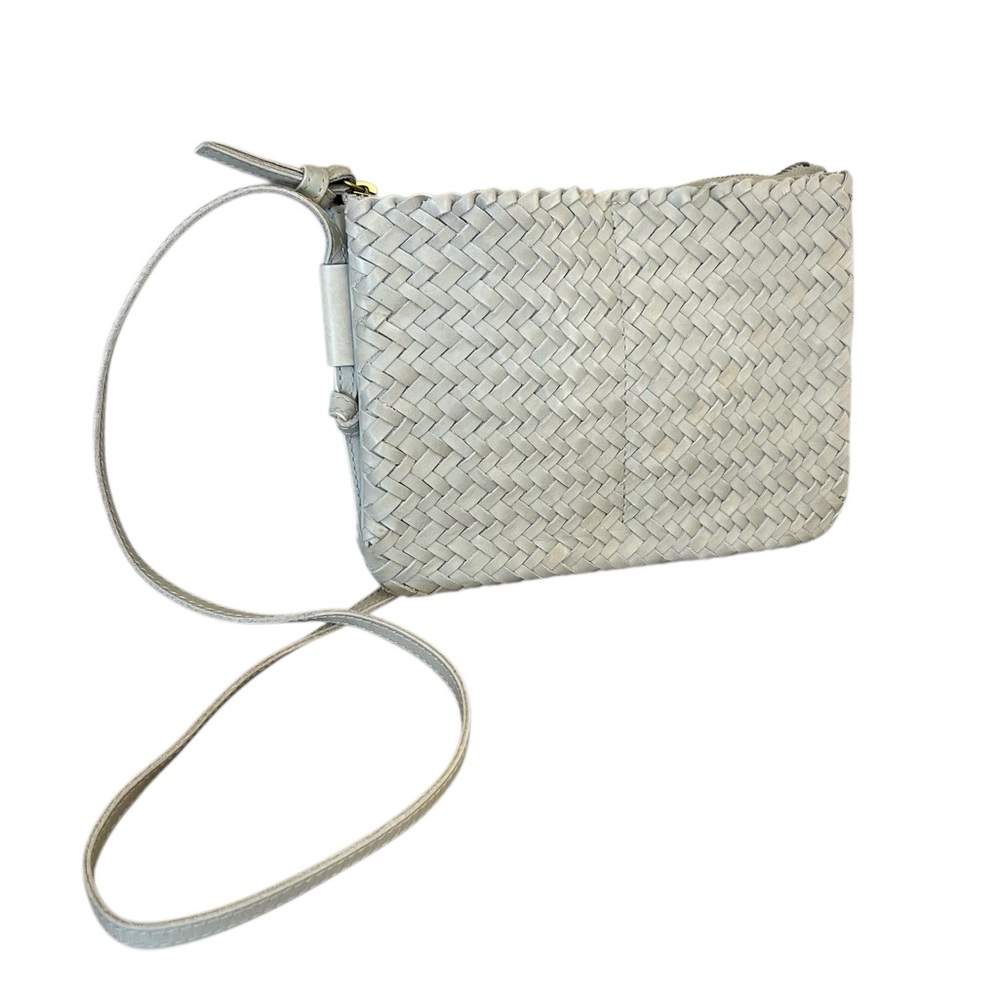 Madewell the knotted crossbody bag woven leather ashen sage green - Picture 2 of 14